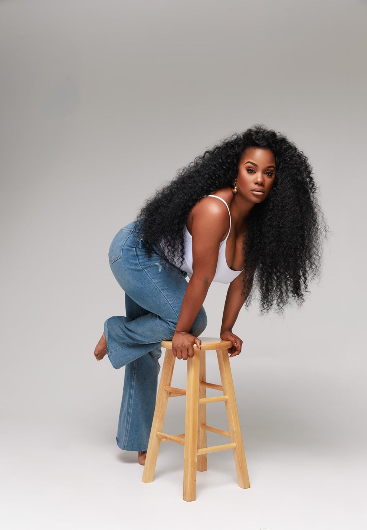 Raw Cambodian Curly Flip Over Unit